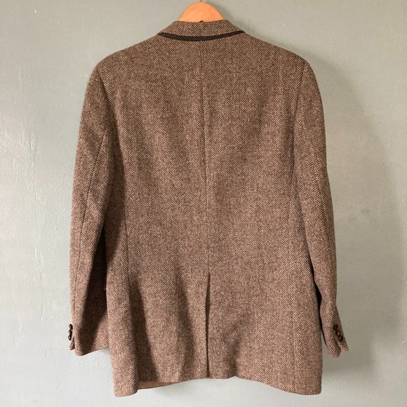 Northampton light gray tweed 2 button lined wool vintage sport coat - Picture 5 of 8